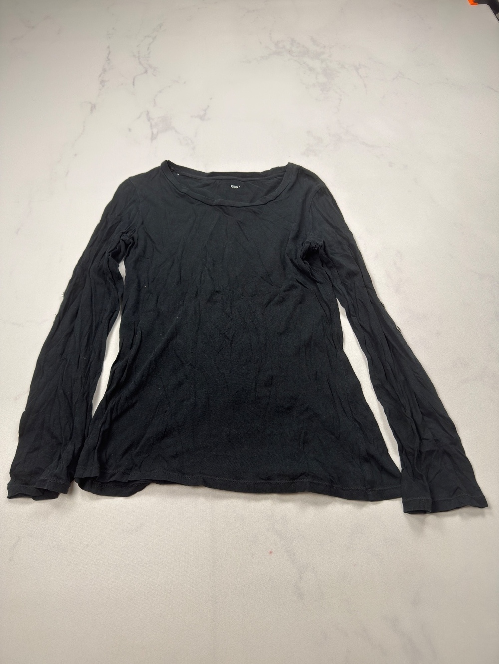 Gap T Shirt Black 2000s Minimalist - Womens S